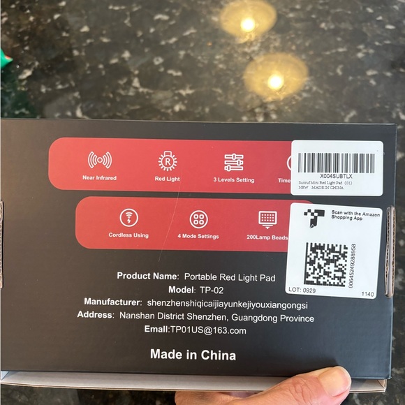 New! Portable red light pad - Picture 3 of 3